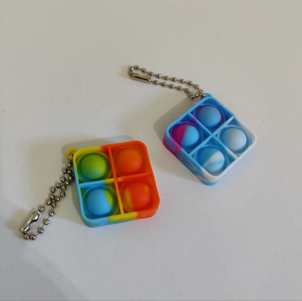 Kids Popit Keychains - 2 Pack!